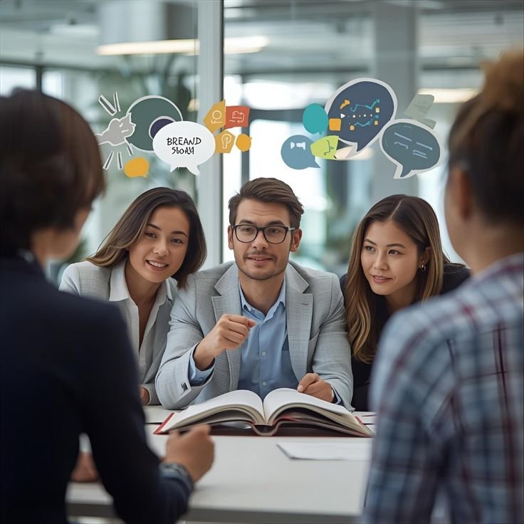 Clear brand message for business growth and marketing